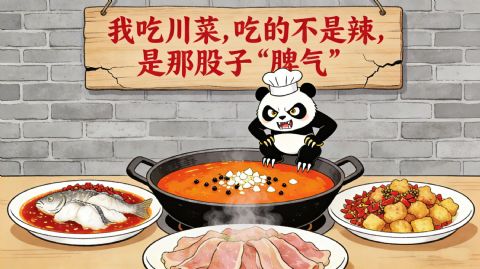 我吃川菜，吃的不是辣，是那股子“脾气”