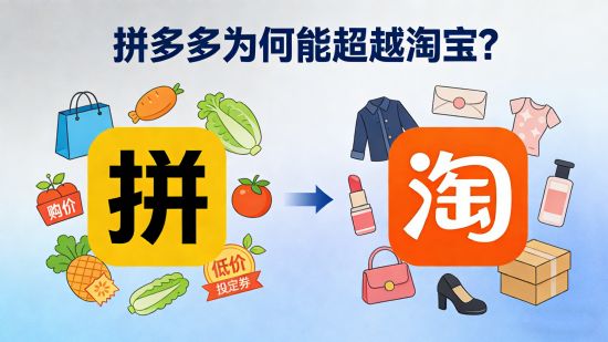 拼多多为何能超越淘宝？不是靠便宜，而是彻底换了一套玩法！