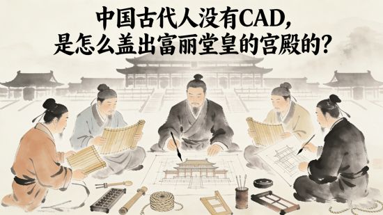 我国古代人没有CAD，是怎么盖出富丽堂皇的宫殿的？中国古代“工程师”的施工秘诀
